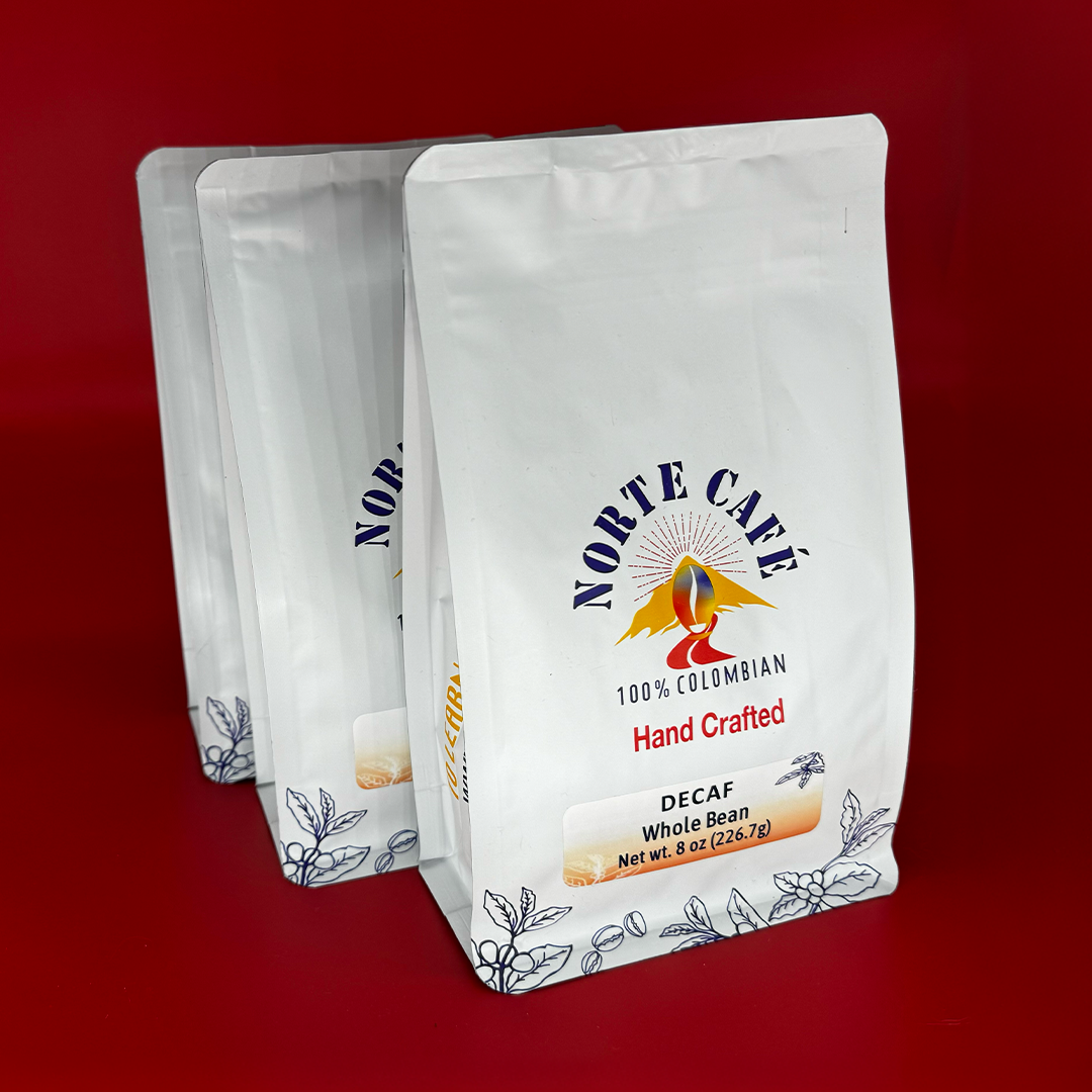 Decaf - Bundle & Save - 3 Pack Colombian Coffee (8 ozs per pack) Single Origin, Fair Trade and Locally Roasted - Norte Café