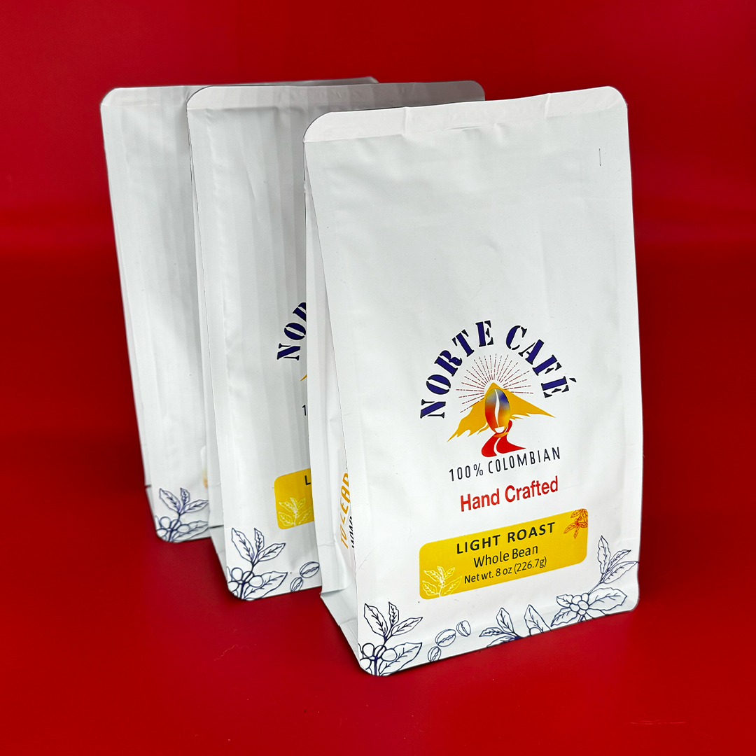 Light Roast - Bundle & Save - 3 Pack Colombian Coffee (8 ozs per pack) Single Origin, Fair Trade and Locally Roasted - Norte Café